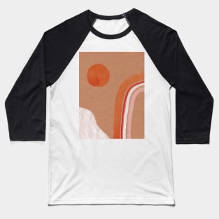 Orange sun and rainbow Baseball T-Shirt